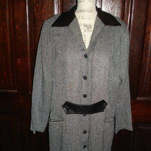 Grey & Black Midi dress & cover